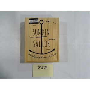 Buffalo Games Sunken Sailor Party Game Adult 17+ Wood Box New Sealed Drawing